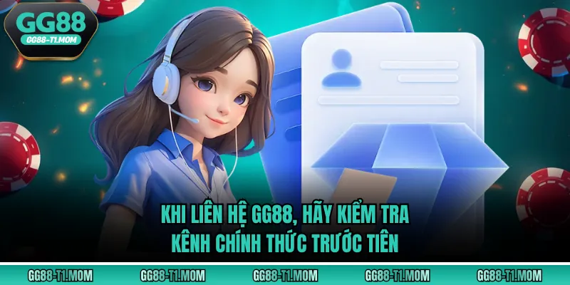 Khi liên hệ GG88, hãy kiểm tra kênh chính thức trước tiên