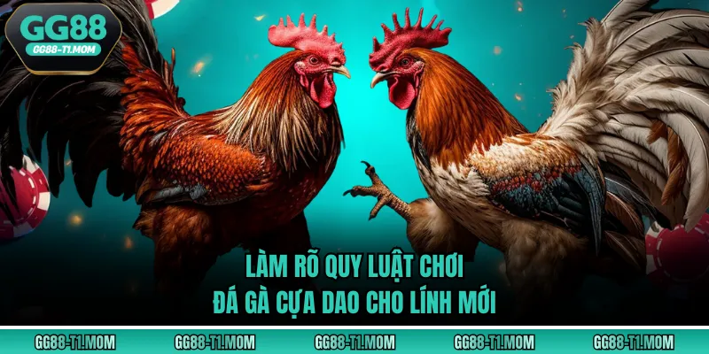 Làm rõ quy luật chơi đá gà cựa dao cho lính mới
